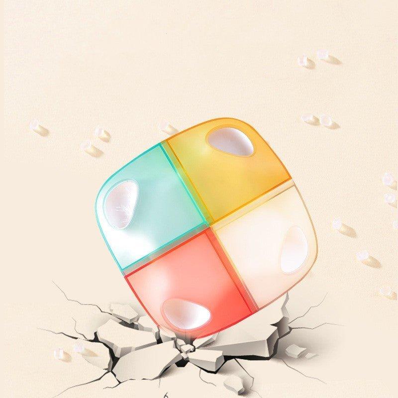 Back view of Interactive Rechargeable Cat Feather Teaser Toy showcasing charging port