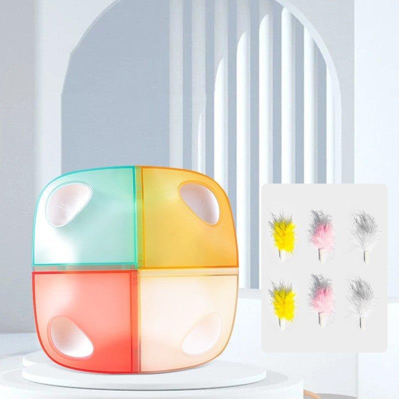 Side view showing sleek design of Rechargeable Cat Feather Teaser Toy