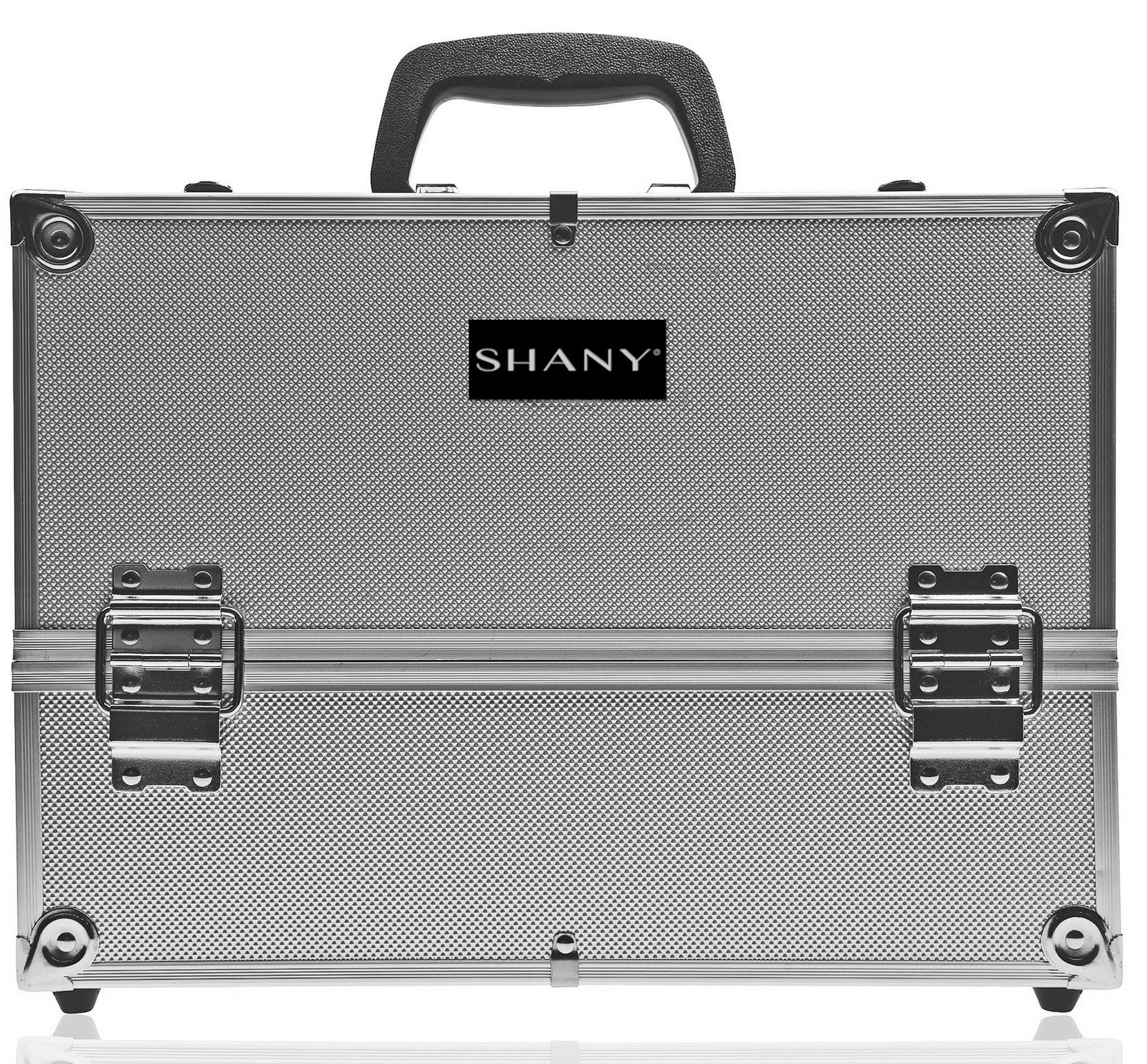 Side profile of SHANY Makeup Train Case showcasing its sleek design