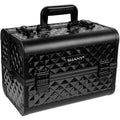 Side view highlighting the stylish design of Premium Fantasy Makeup Train Case by SHANY