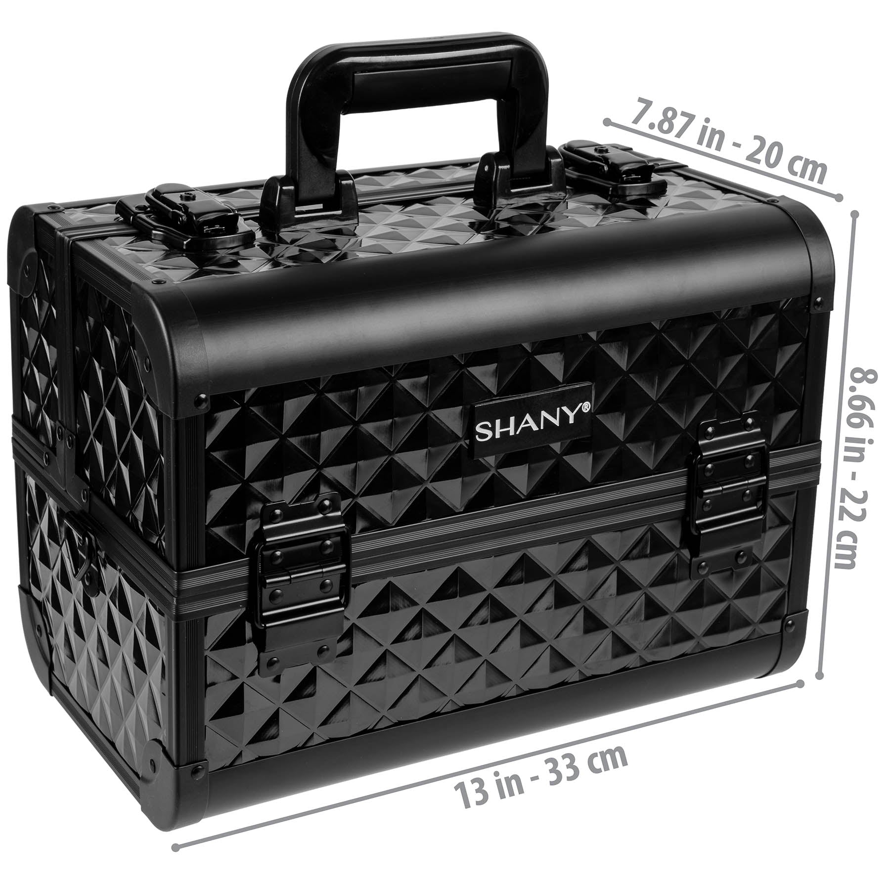 Lifestyle shot of Premium Fantasy Makeup Train Case by SHANY being used