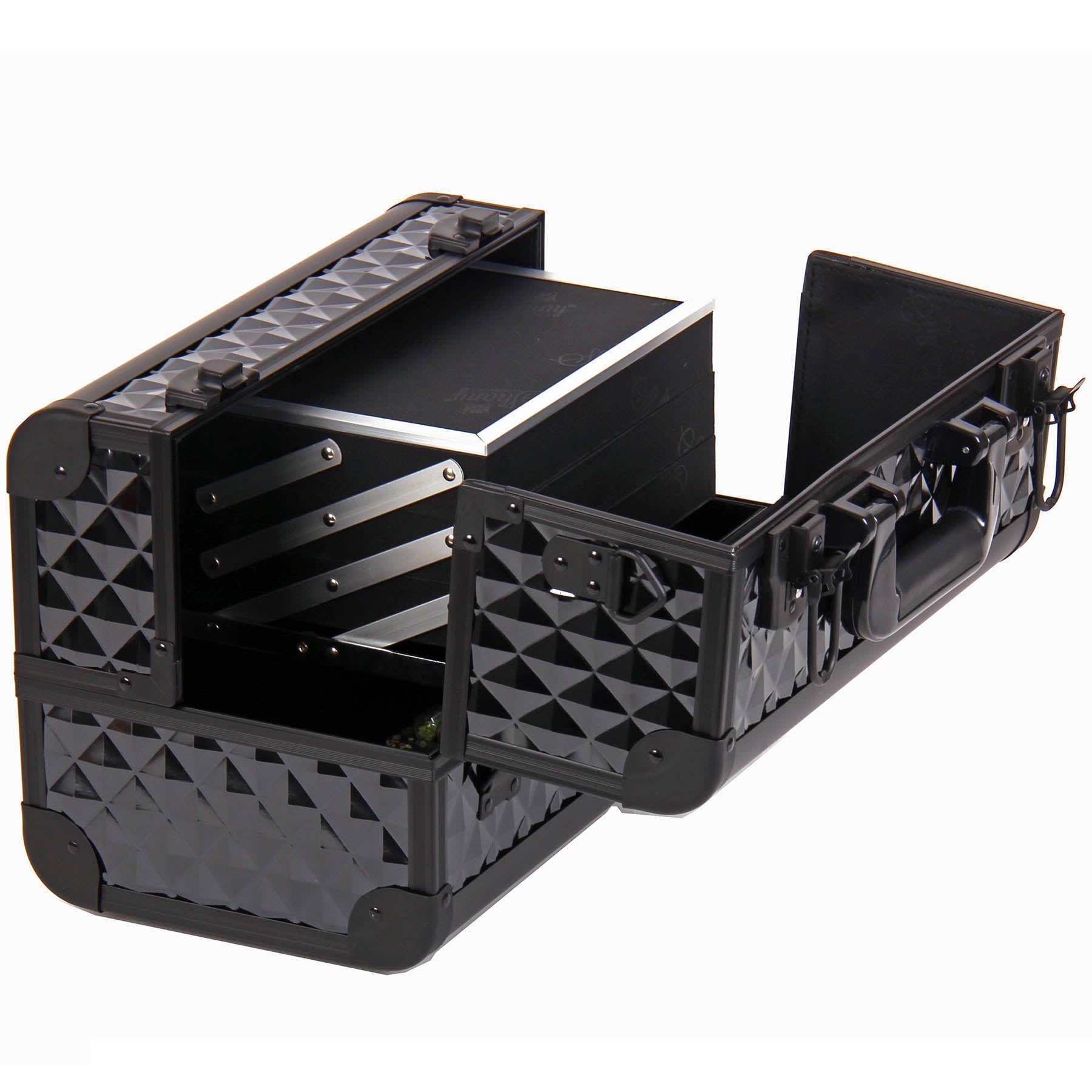 Interior dividers of Premium Fantasy Makeup Train Case by SHANY