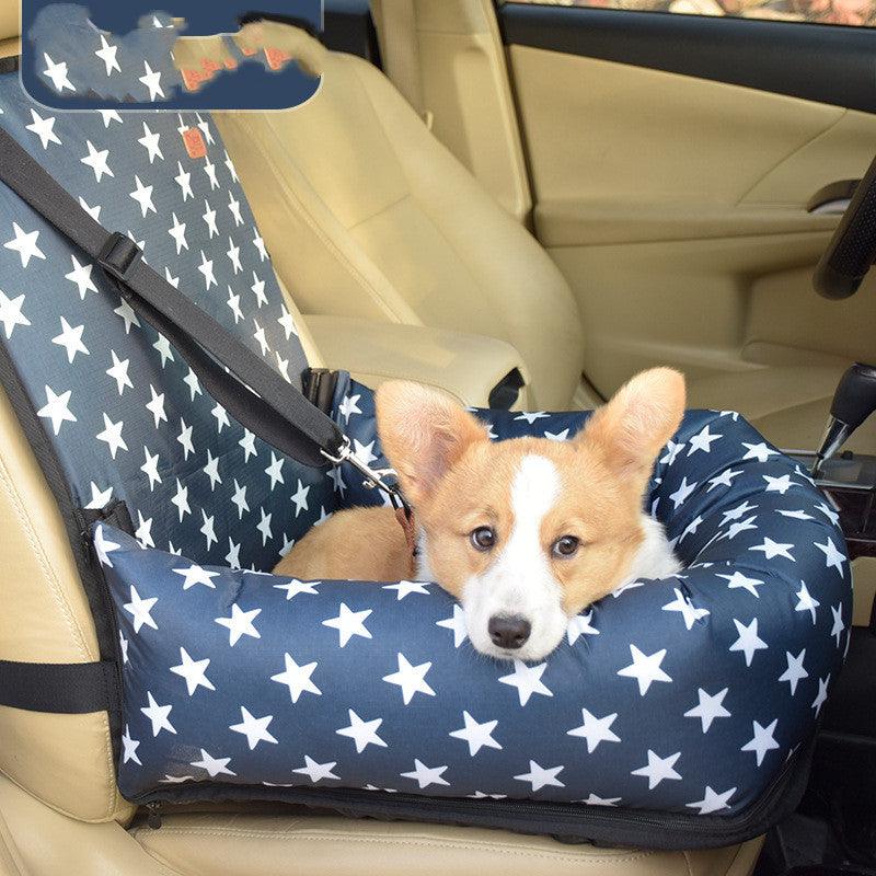 Ultimate Cozy Pet Travel Car Seat in stylish fabric for pet comfort