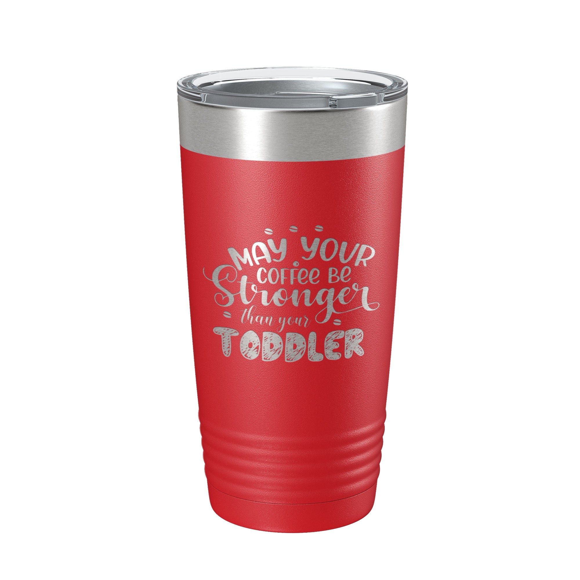 Empowered Mom Travel Mug with a humorous quote visible