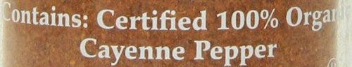 Organic Cayenne Pepper by Morton & Bassett displayed with fresh ingredients
