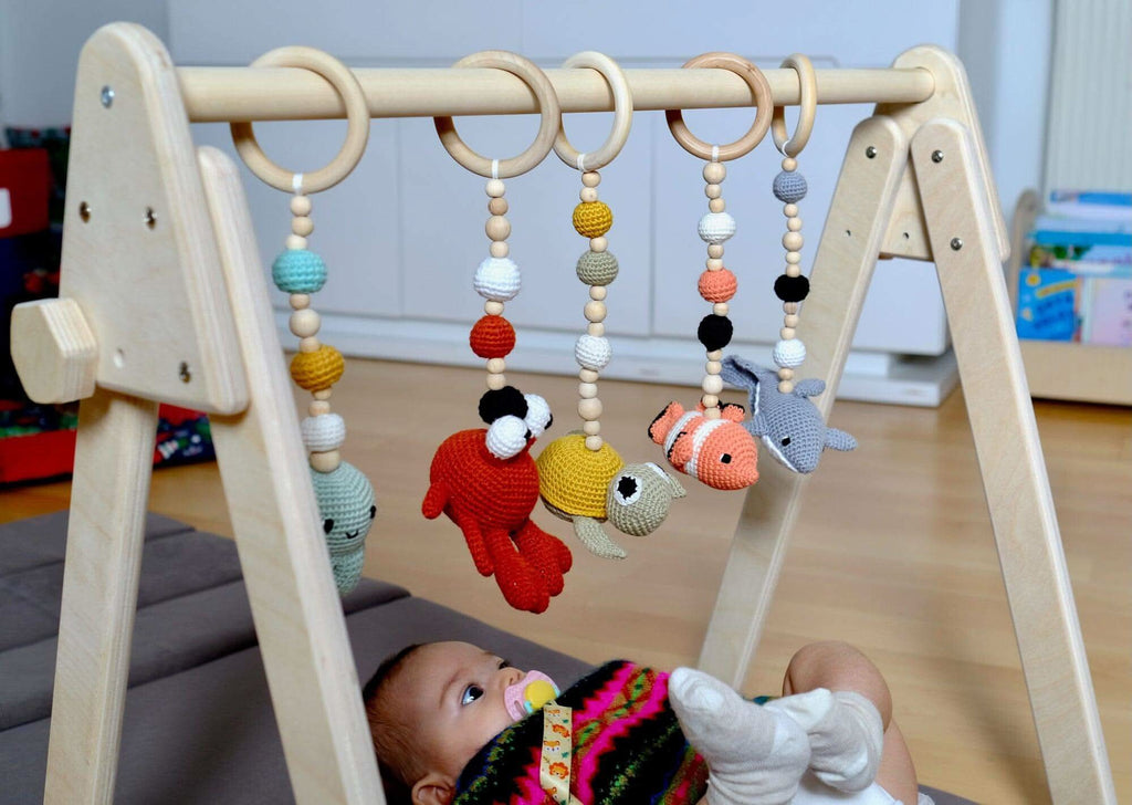 Montessori Baby Play Gym in a cozy nursery setting with natural light