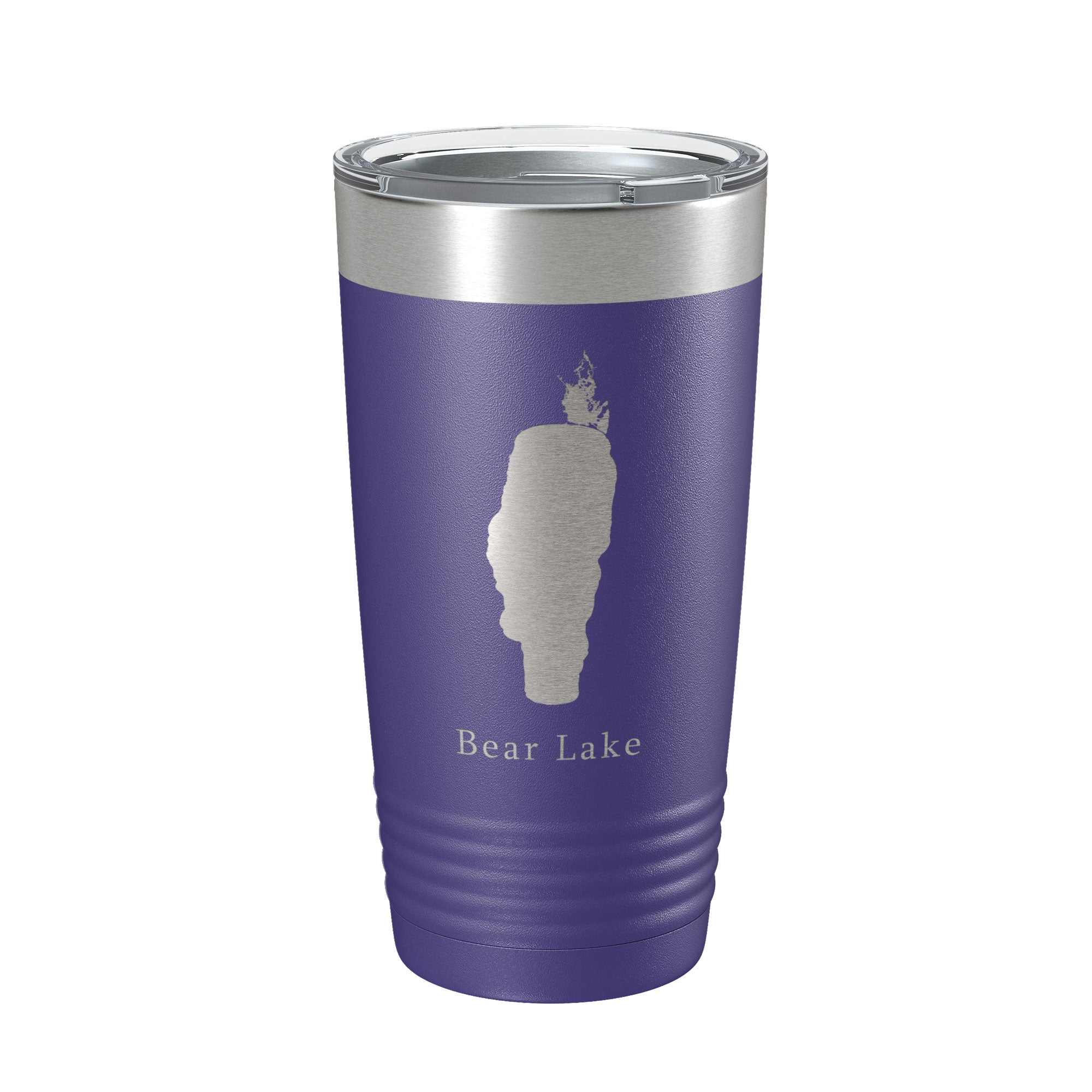 Side view showcasing the laser-etched design on Idaho Tumbler