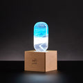 Front view of Eco-Friendly Blue LED Lamp by EP LIGHT showcasing its design
