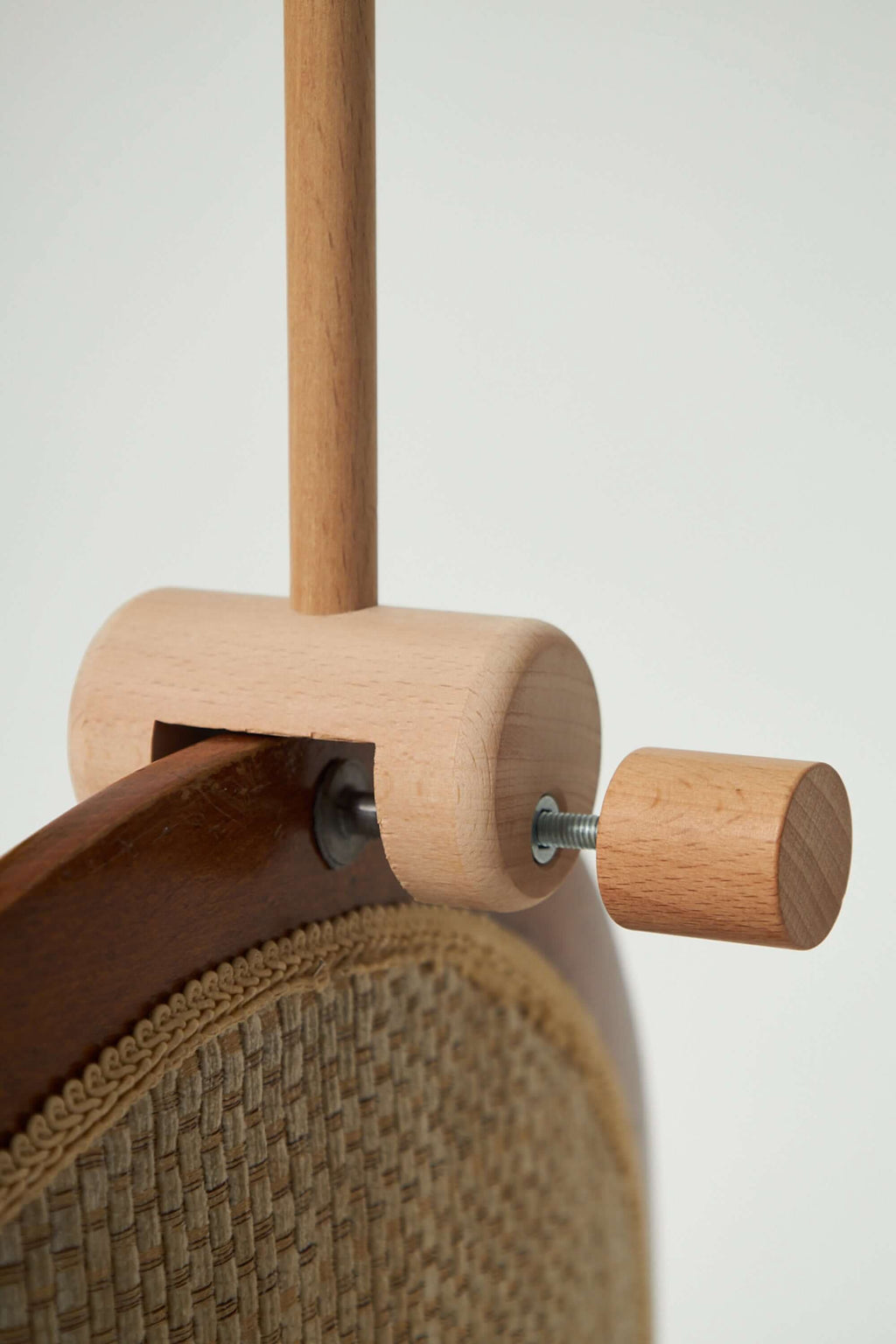 Side view showcasing giraffe and elephant on Montessori Baby Mobile