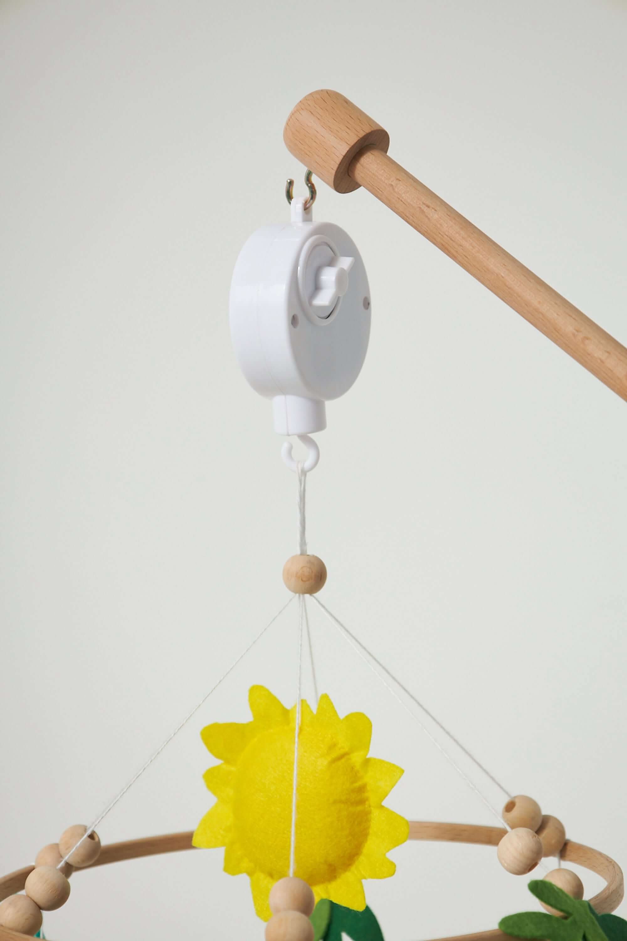 Top view of the colorful baobab tree on Kidodido Baby Mobile