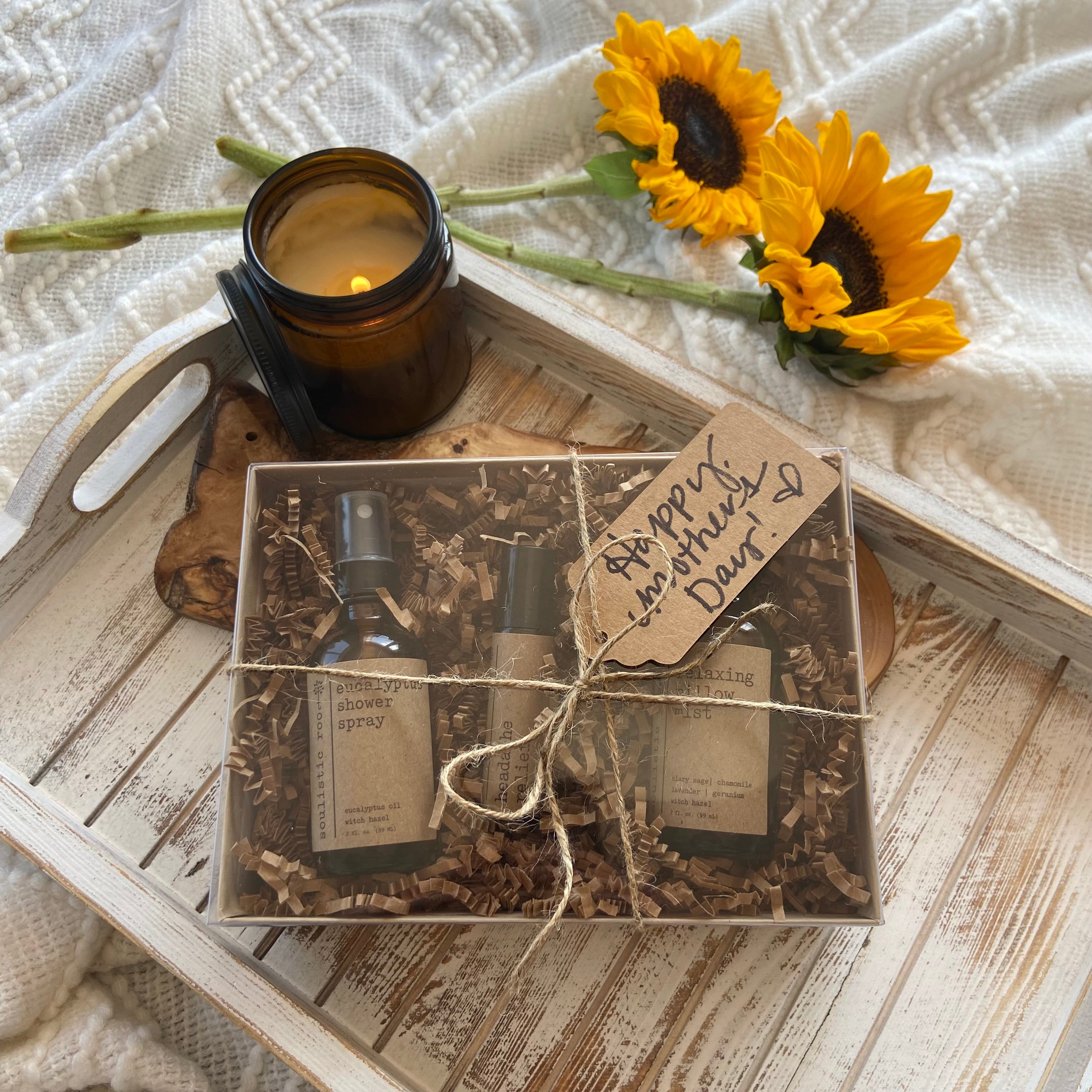 Beautifully wrapped Ultimate Spa Experience Gift Set by Soulistic Root