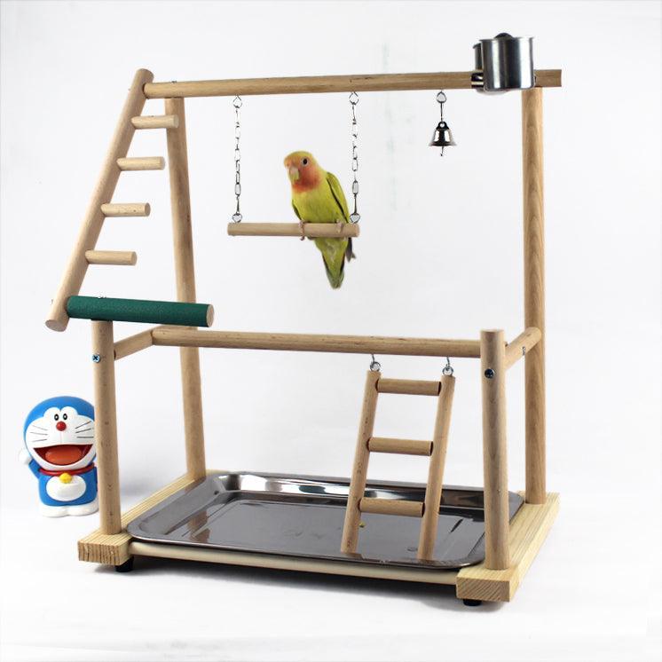 Close-up of the elevated perch on Bird Haven Desktop Playground