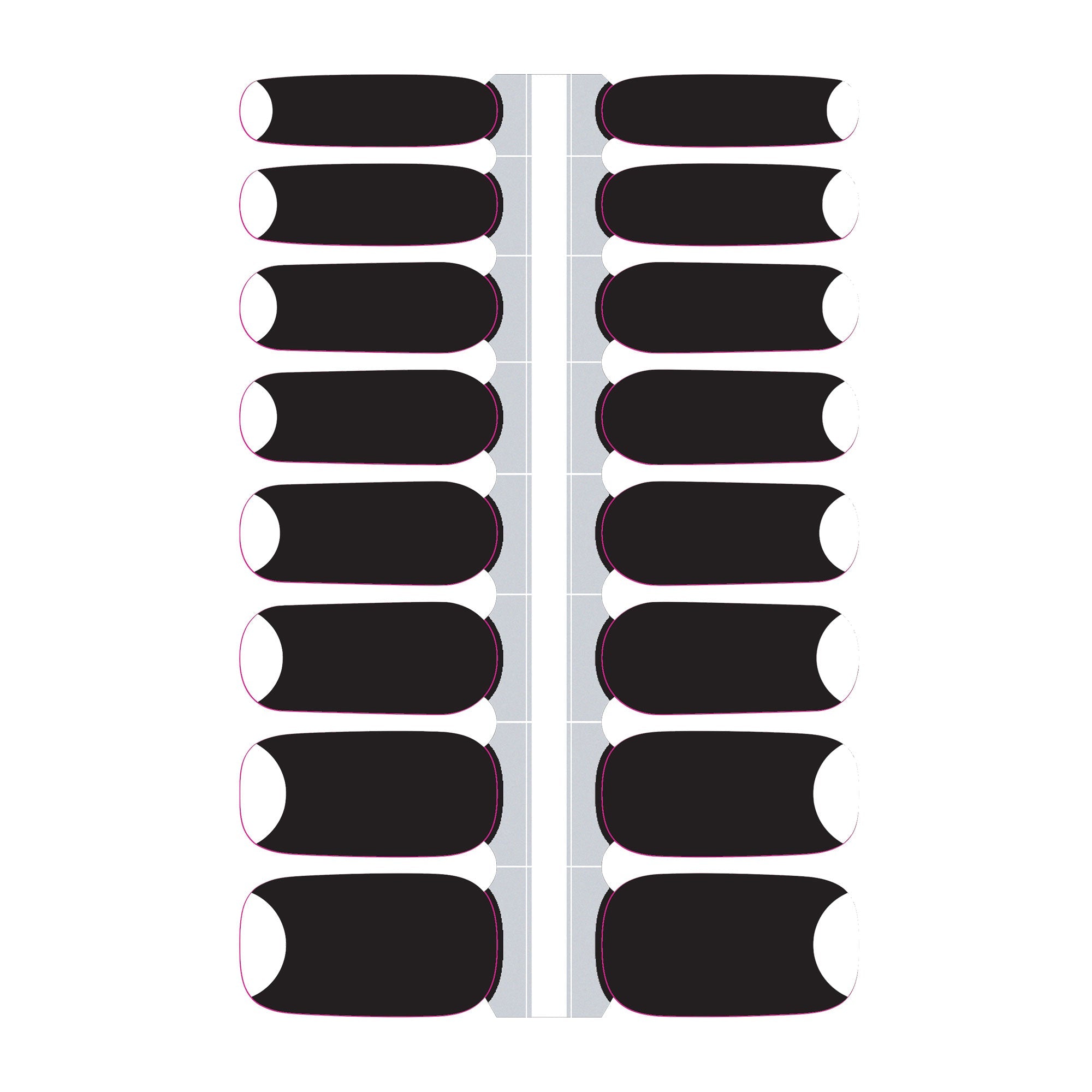 Black Moon Nail Polish Wraps (Transparent)