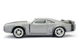 Front view of Dom's Ice Charger diecast model car by Jada