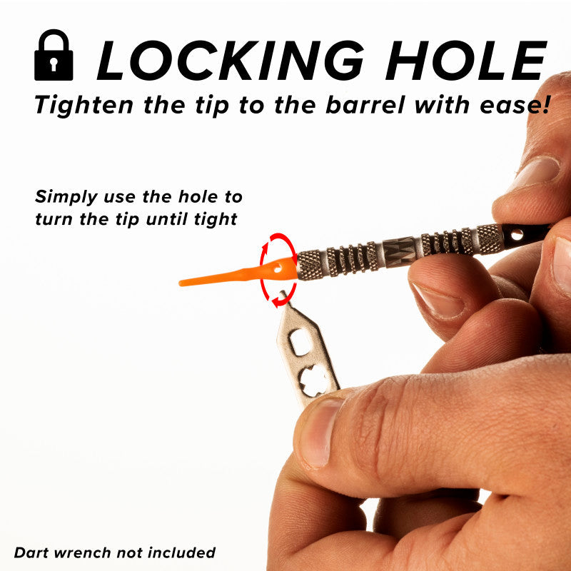 Viper Tufflex Tips III 2BA Orange 1000Ct Soft Dart Tips