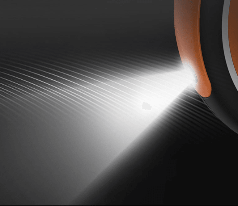 Front view of LED FlexiGrip Dog Walking Leash by Dog Hugs Cat