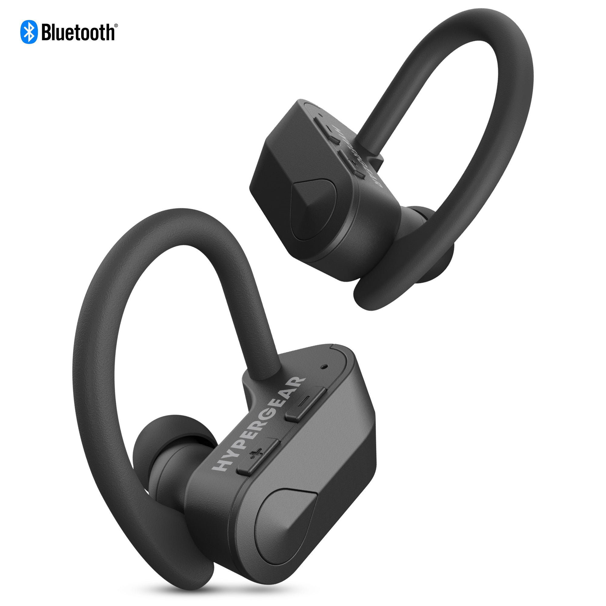 Front view of HyperGear Sport X2 True Wireless Earbuds in sleek design