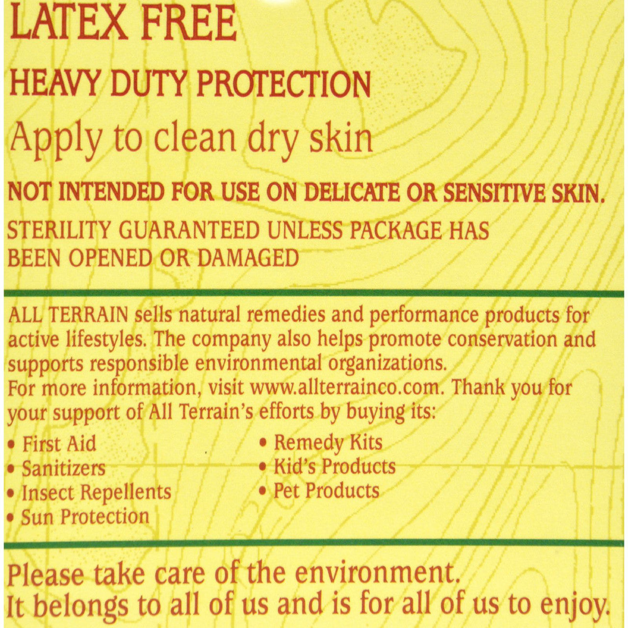 Front view of All Terrain Waterproof Bandages in packaging by All Terrain