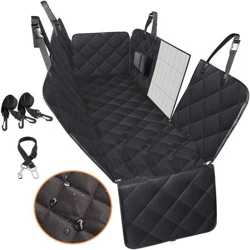 Premium Pet Travel Seat Cushion with pet safety harness feature