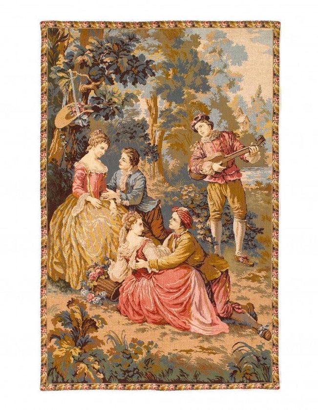 Canvello Genre Tapestry Landscape Romantic Vintage 2'8'' X 4'2''
