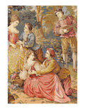 Canvello Genre Tapestry Landscape Romantic Vintage 2'8'' X 4'2''