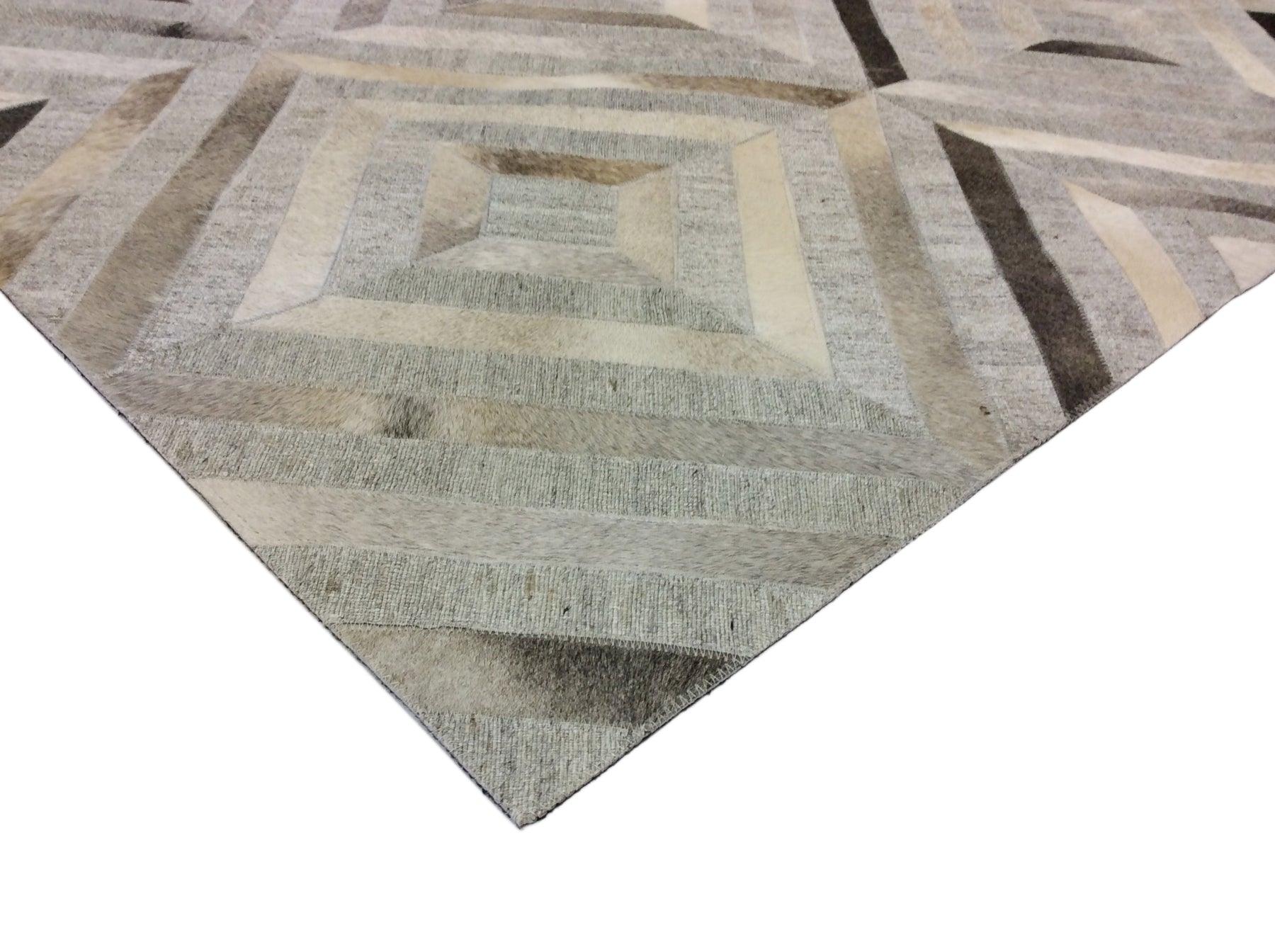 Canvello Hand-Loomed Cowhide Area Rugs- 8x10