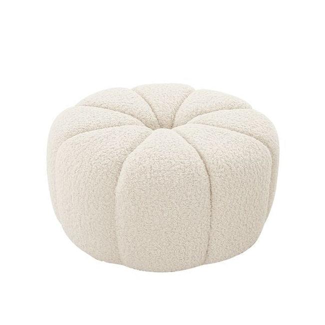 Canvello Home Pompeii Cream/Black Ottoman