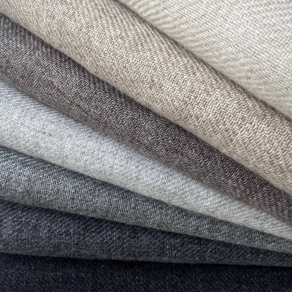 Close-up of the soft texture of the Luxurious Handloom Cashmere Scarf