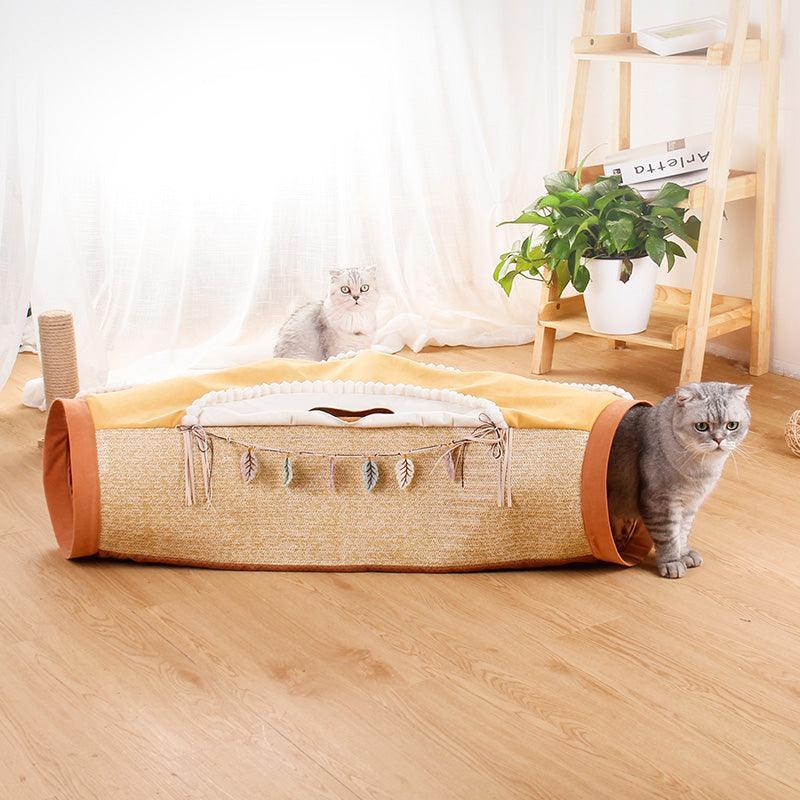 Front view of Ultimate Cat Adventure Play Set in Avocado color by Dog Hugs Cat