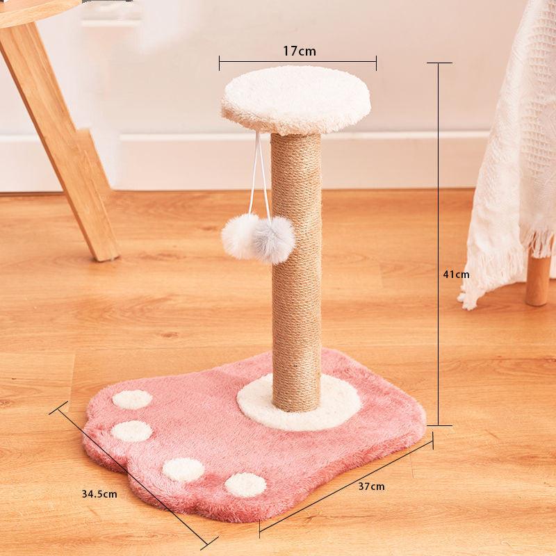 Top view of Durable Vertical Cat Scratcher by Dog Hugs Cat showcasing size options