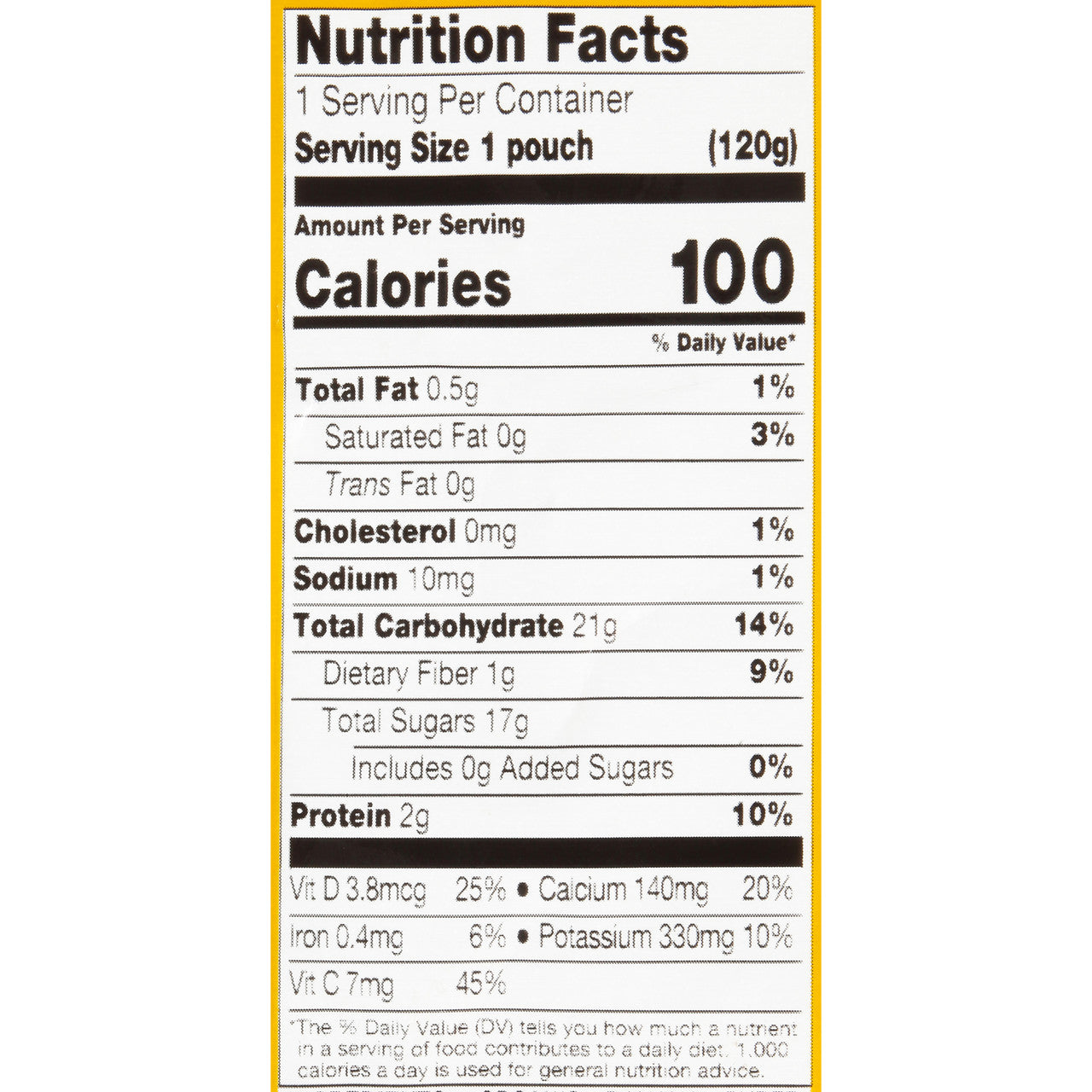 Bottle of Gobingya Strawberry Banana Juice for infants on a table