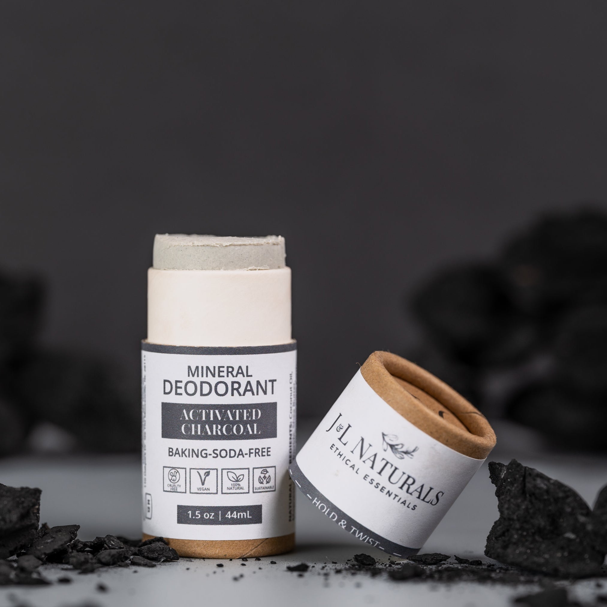 Gentle Mineral Deodorant Travel Pack by J&L Naturals with fresh ingredients