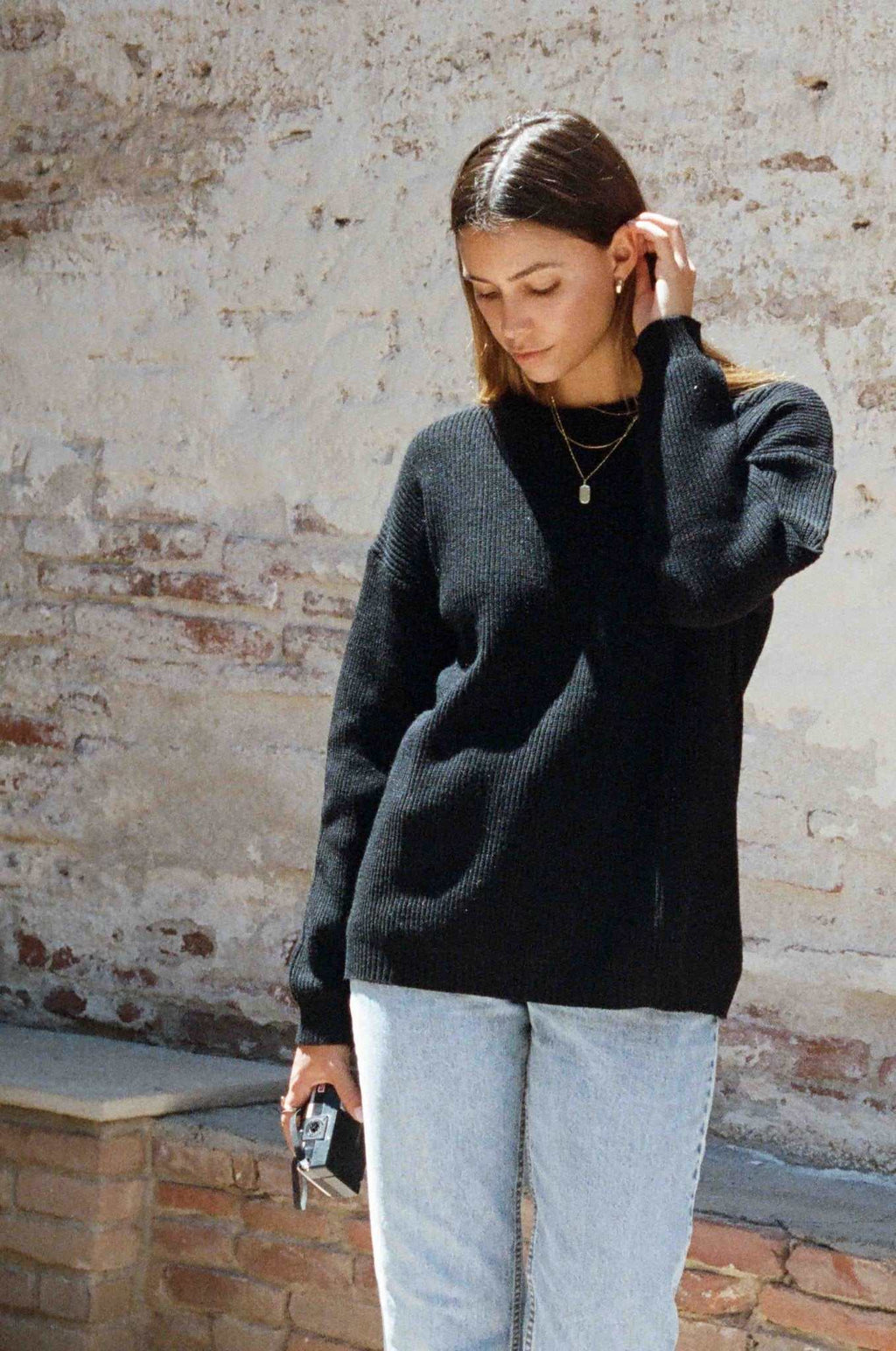 Charles Sweater - Soft Black Sweater