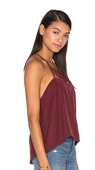 Charlie Tank - Burgundy Top