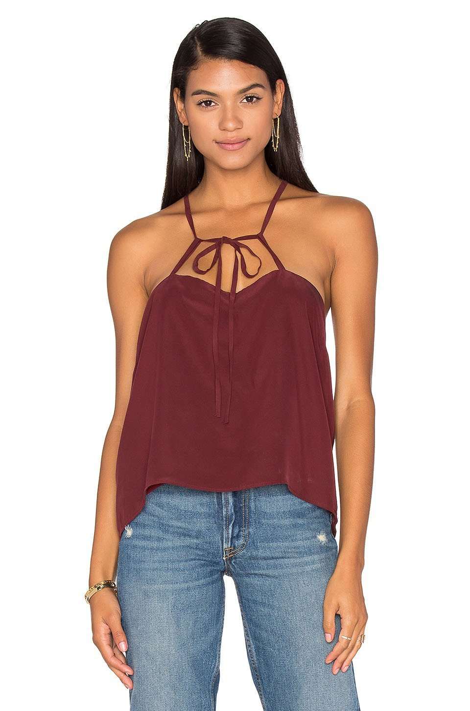 Charlie Tank - Burgundy Top