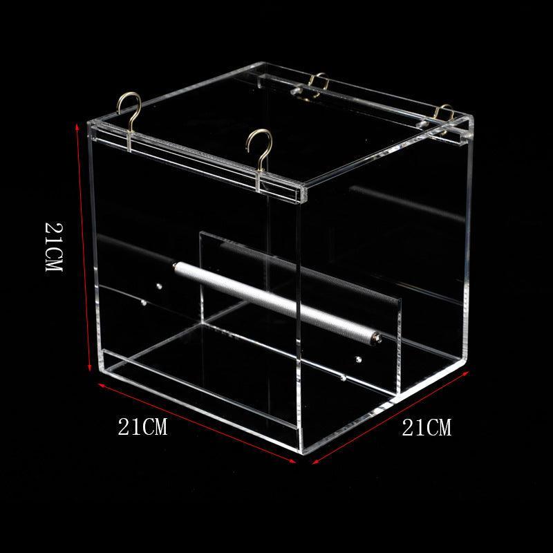 Side view of Clearview Acrylic Bird Feeder showcasing feeding area
