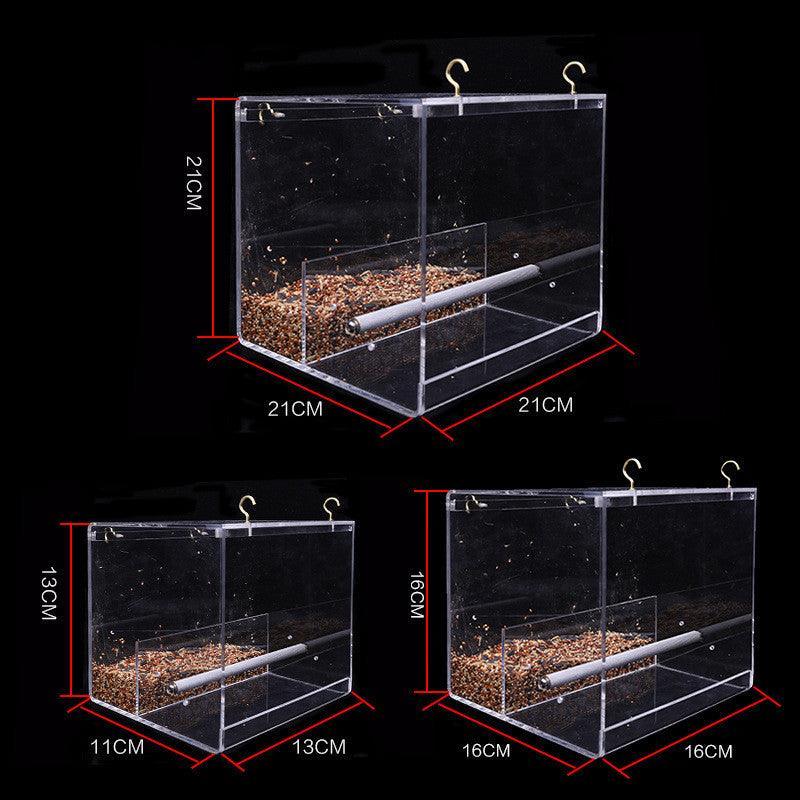 Close-up of non-toxic acrylic material in Clearview Bird Feeder