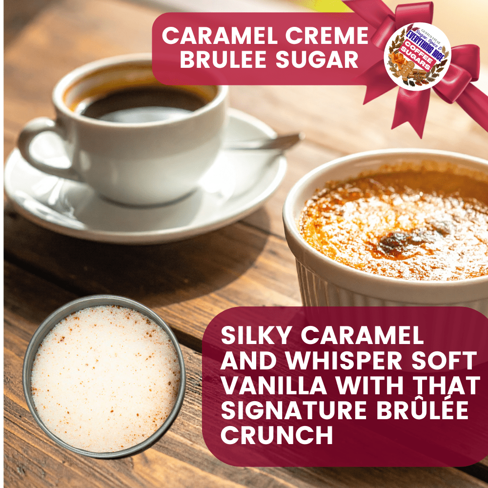 Close-up of vanilla bean sugar from Gustus Vitae Coffee Sugars Gift Set