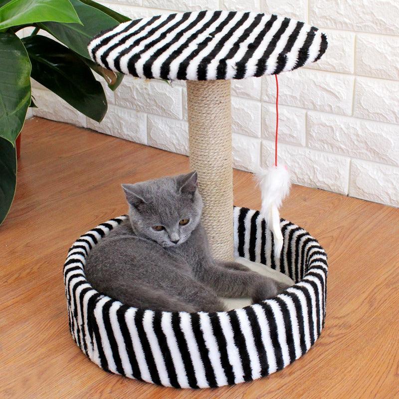 Cozy cave of the Cozy Haven Compact Sisal Cat Tree for cats