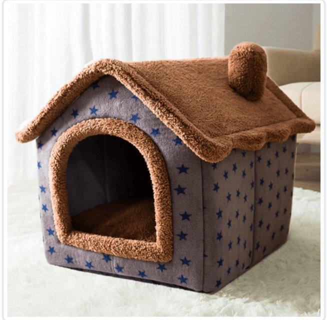 Folded CozyFold Pet House for easy storage