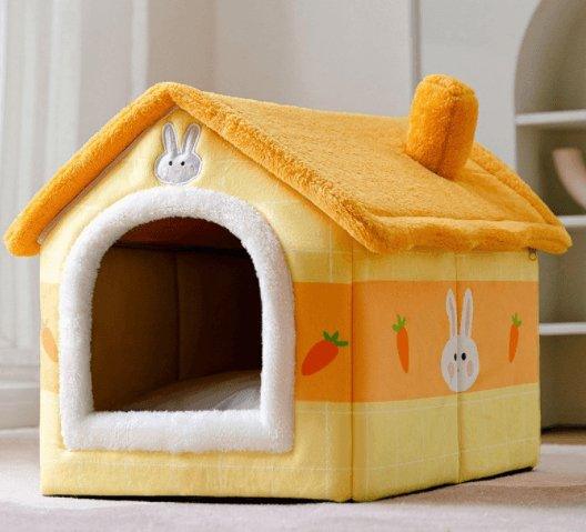 CozyFold Pet House in a cozy bedroom setting