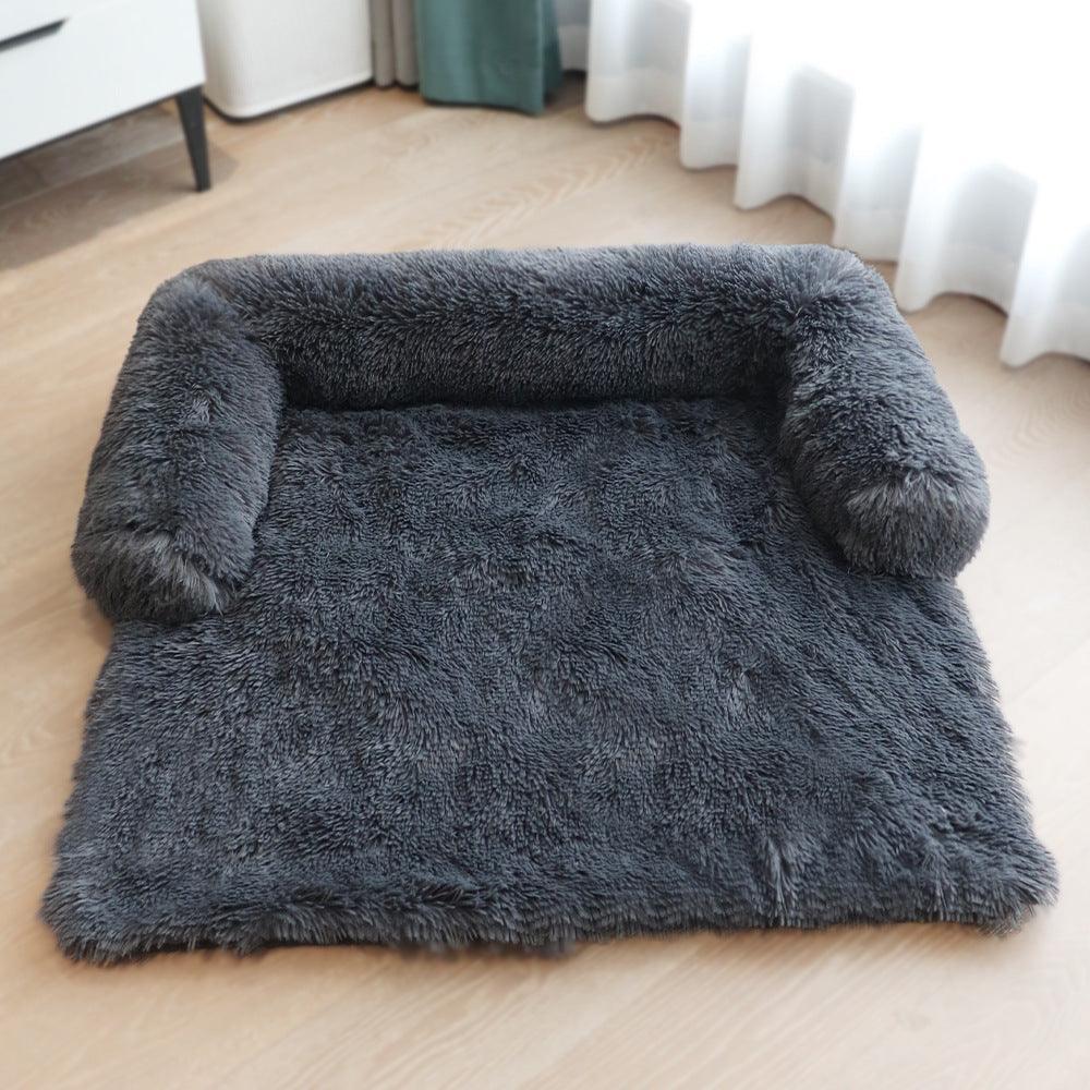 CozyPaws Removable Dog Mat in a stylish living room setting