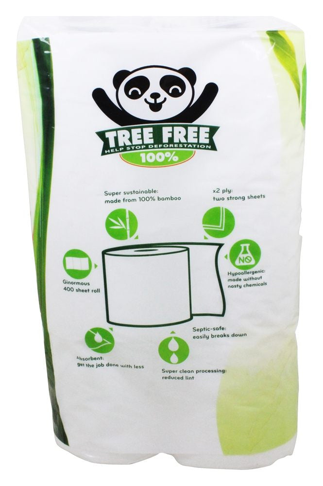 Soft rolls of Gobingya Premium Bamboo Toilet Paper stacked