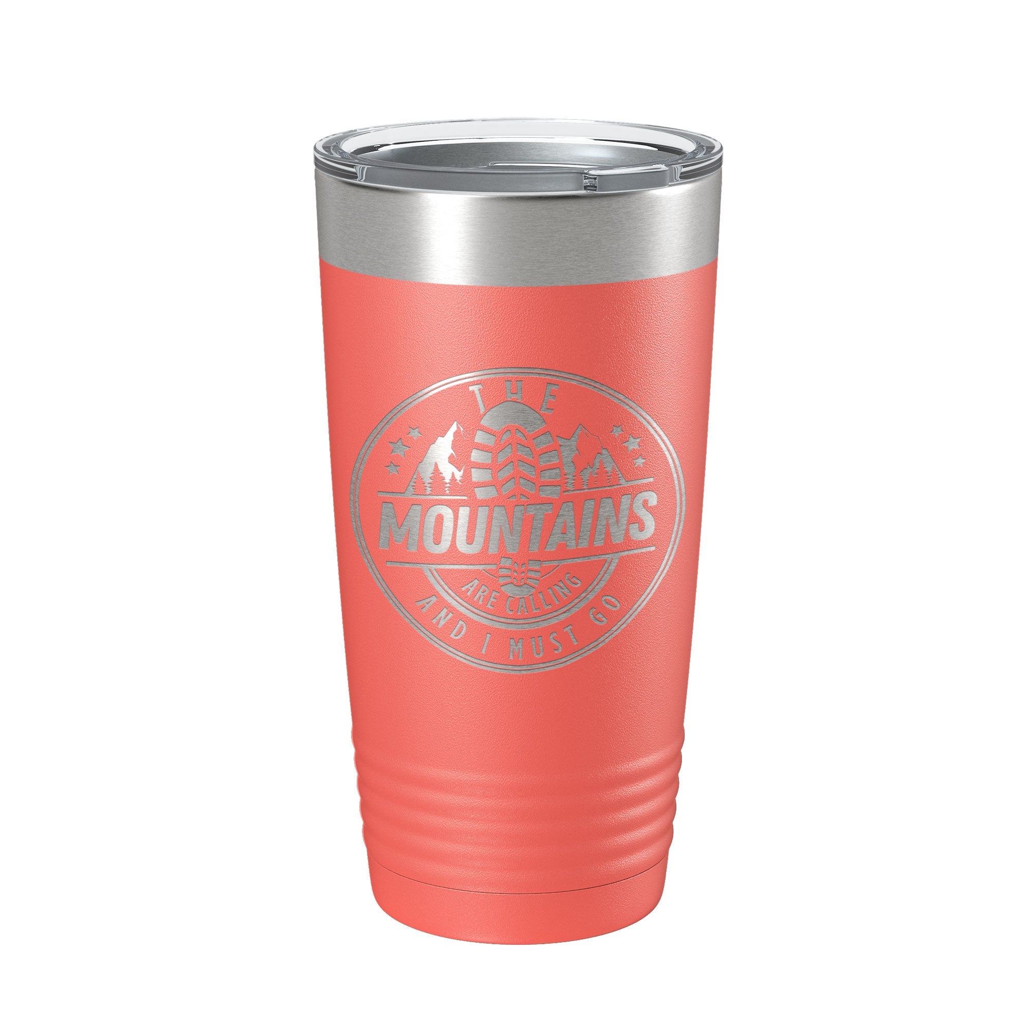 Adventure-Ready Tumbler with nature scenery
