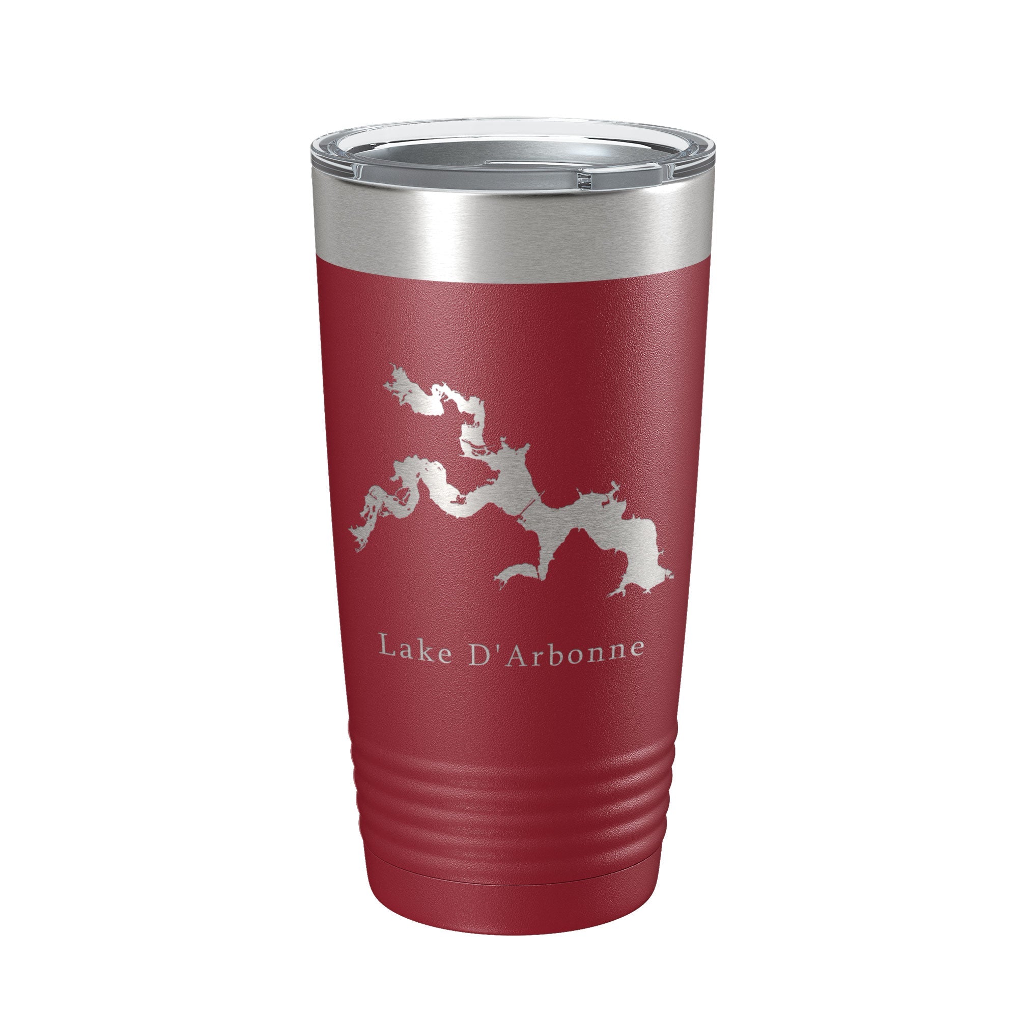 Lake D'Arbonne Map Insulated Tumbler with coffee inside