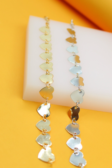 Heart Flat Bracelet (I511)