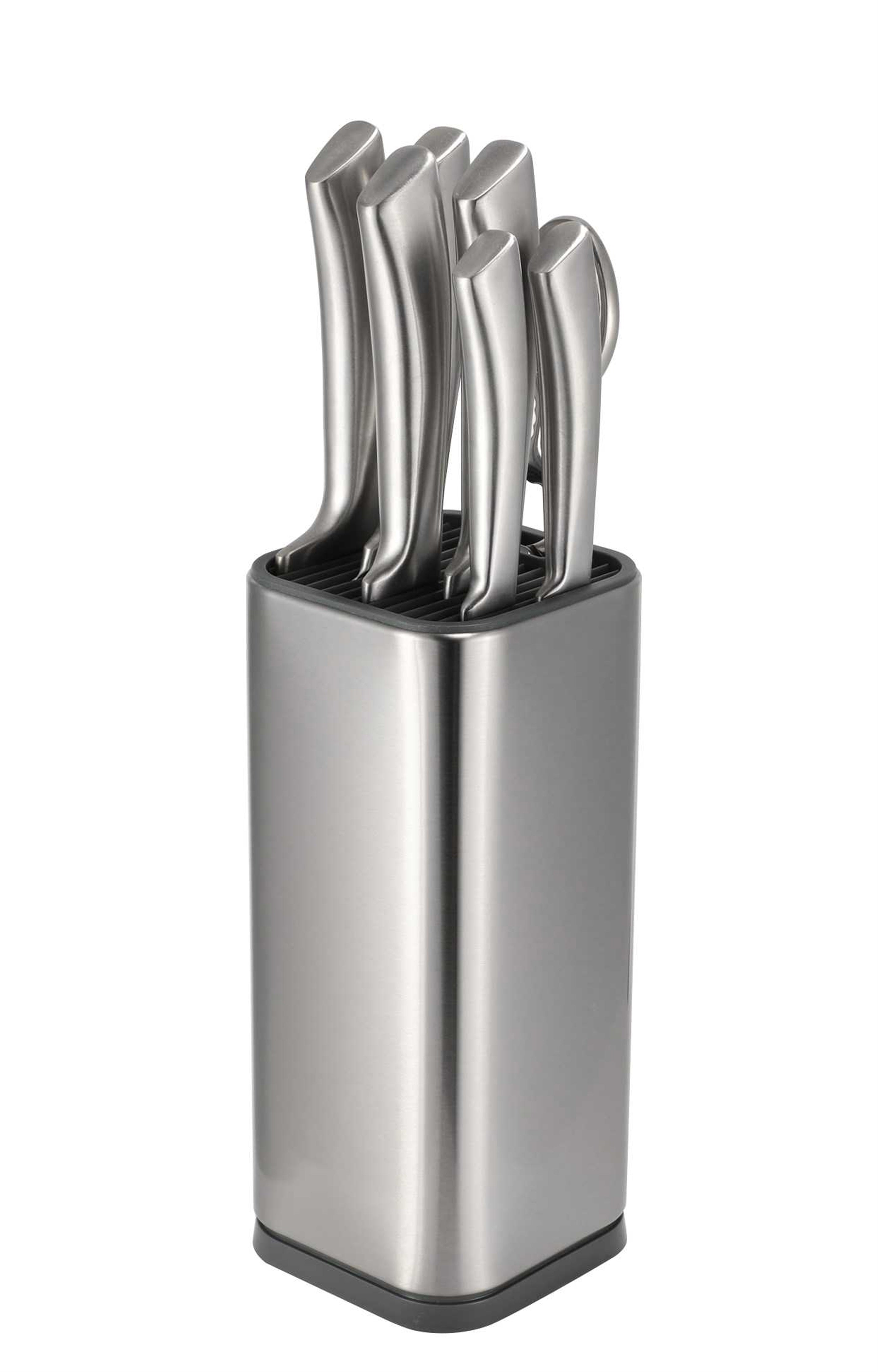 Universal Knife Block Holder, Silver