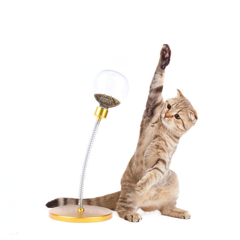 Interactive Leak 'N Swing Cat Toy in action, promoting healthy play
