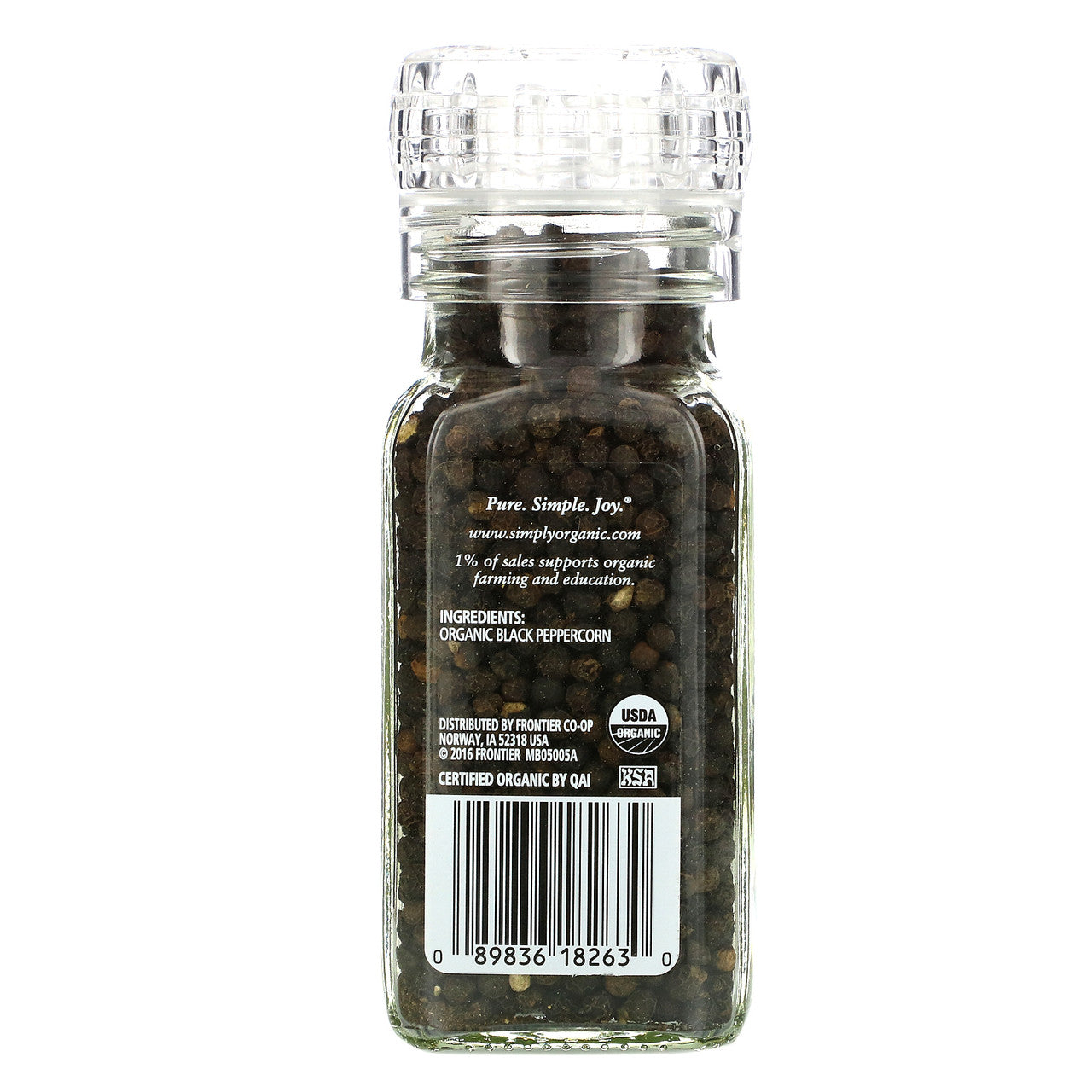 Simply Organic Daily Grind Certified Organic Peppercorns (6x2.65Oz)