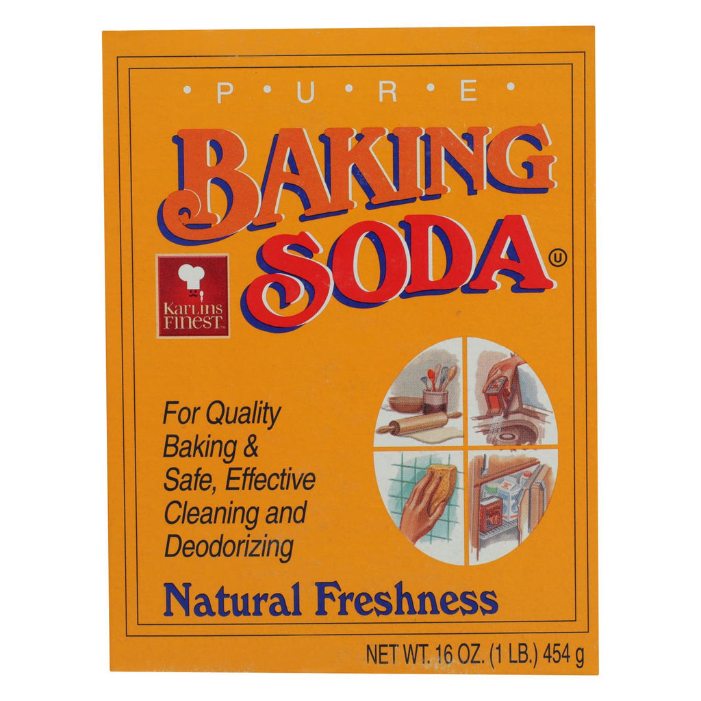Side view of Gobingya Premium Baking Soda packaging showcasing versatility
